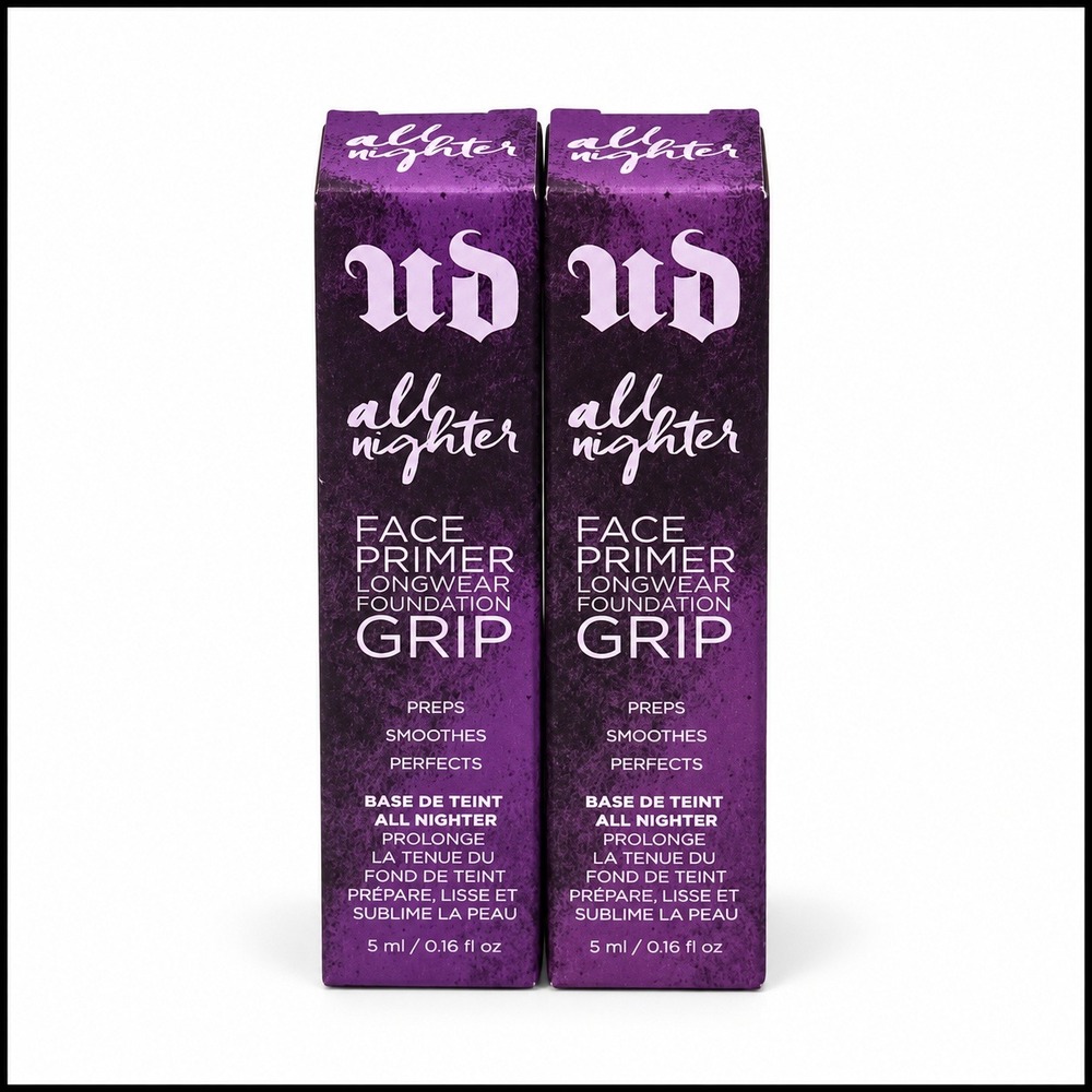 Urban Decay All Nighter Face Primer Longwear Foundation Grip Duo 2x 5ml 0.16oz